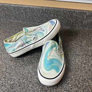 Vans UltraCush Old Skool Womens 6.5 Resin Whirl Slip On Canvas Casual Shoe Men 5